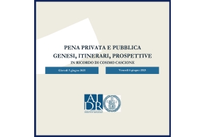 Pena privata e pubblica genesi, itinerari, prospettive. In ricordo di Cosimo Cascione