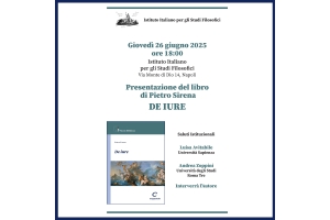 Presentazione del volume De iure di Pietro Sirena