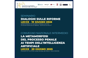 Convegno nazionale Associazione tra gli Studiosi del Processo Penale “G. D. Pisapia”