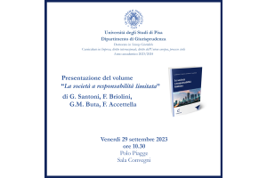 Presentazione del volume “La società a responsabilità limitata” di G. Santoni, F. Briolini, G.M. Buta, F. Accettella