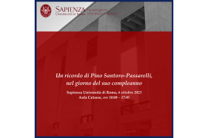 Un ricordo di Pino Santoro-Passarelli, nel giorno del suo compleanno