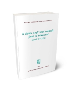 Il diritto negli Stati sabaudi: fonti ed istituzioni (secoli XV-XIX).