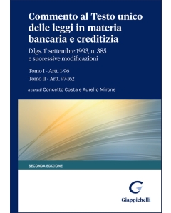 Commento al Testo unico delle leggi in materia bancaria e creditizia