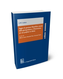 Saggio di questioni filosofiche estratte dalla giurisprudenza e dissertazione sui casi perplessi in diritto