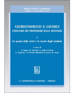 Giureconsulti e giudici. L'influsso dei professori sulle sentenze