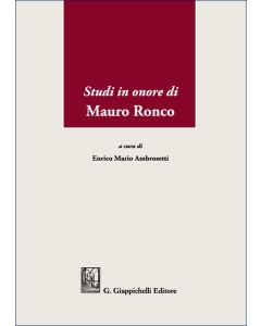 Studi in onore di Mauro Ronco