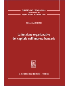 La funzione organizzativa del capitale nell’impresa bancaria