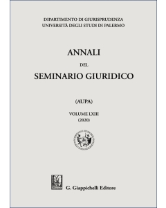 Annali del seminario giuridico dell'Università di Palermo