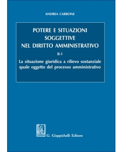 Potere e situazioni soggettive nel diritto amministrativo