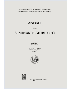 Annali del seminario giuridico dell'Università di Palermo