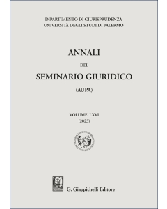 Annali del seminario giuridico dell'Università di Palermo