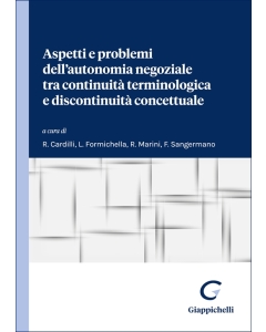 Aspetti e problemi dell’autonomia negoziale tra continuità terminologica e discontinuità concettuale