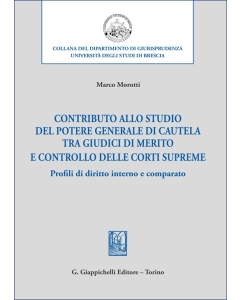 Contributo allo studio del potere generale di cautela tra giudici di merito e controllo delle corti supreme