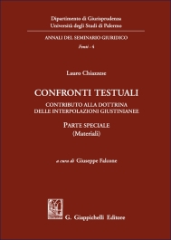 Confronti testuali. Contributo alla dottrina delle interpolazioni giustinianee