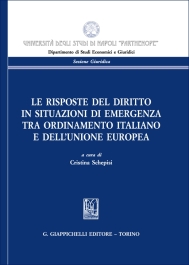 Le risposte del diritto in situazioni di emergenza tra ordinamento italiano e dell'Unione europea