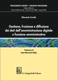 Gestione, fruizione e diffusione dei dati dell'amministrazione digitale e funzione amministrativa