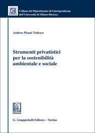 Strumenti privatistici per la sostenibilità ambientale e sociale