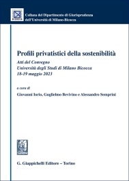 Profili privatistici della sostenibilità