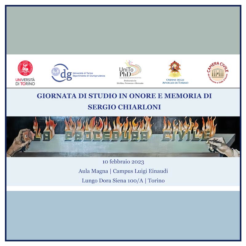 Giornata di studio in onore e memoria di Sergio Chiarloni