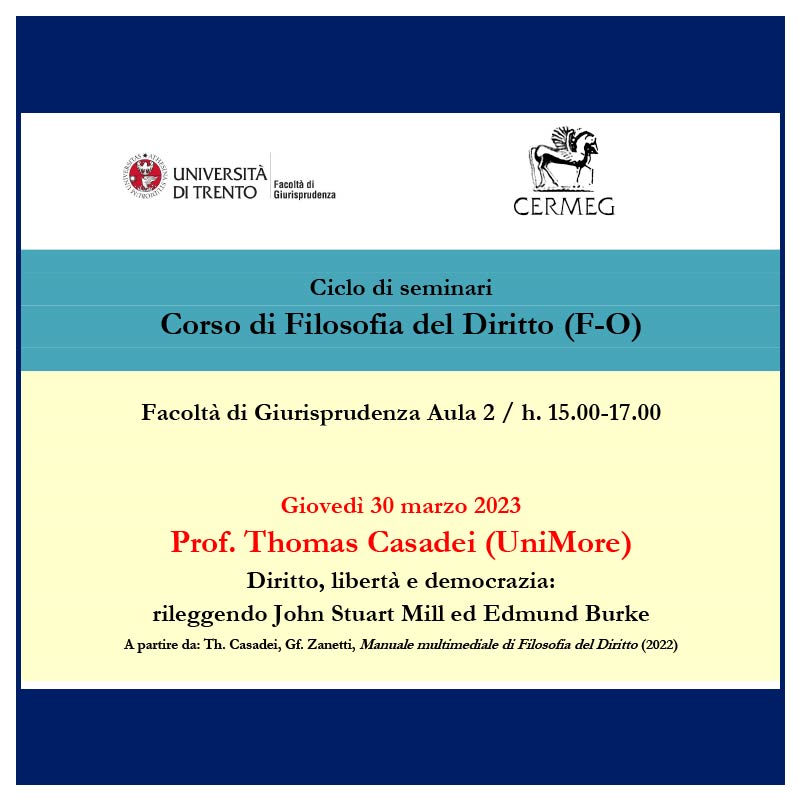 Ciclo di seminari - Corso di Filosofia del Diritto (F-O)