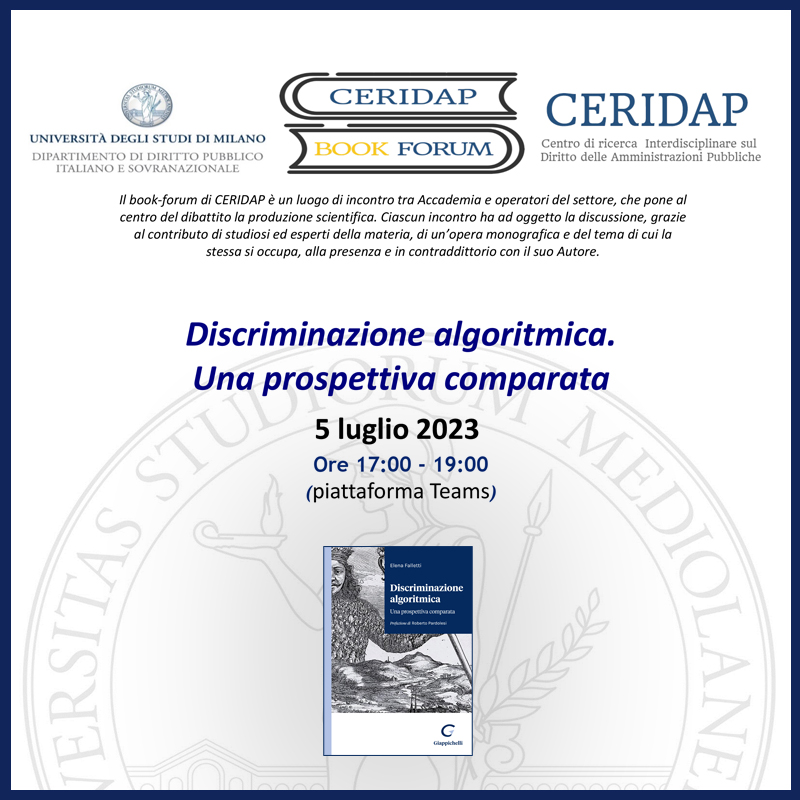 Discriminazionealgoritmica. Una prospettiva comparata