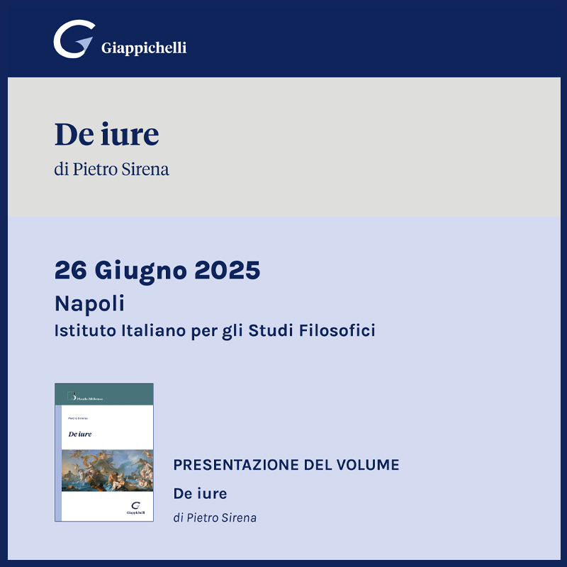 Presentazione del volume De iure di Pietro Sirena