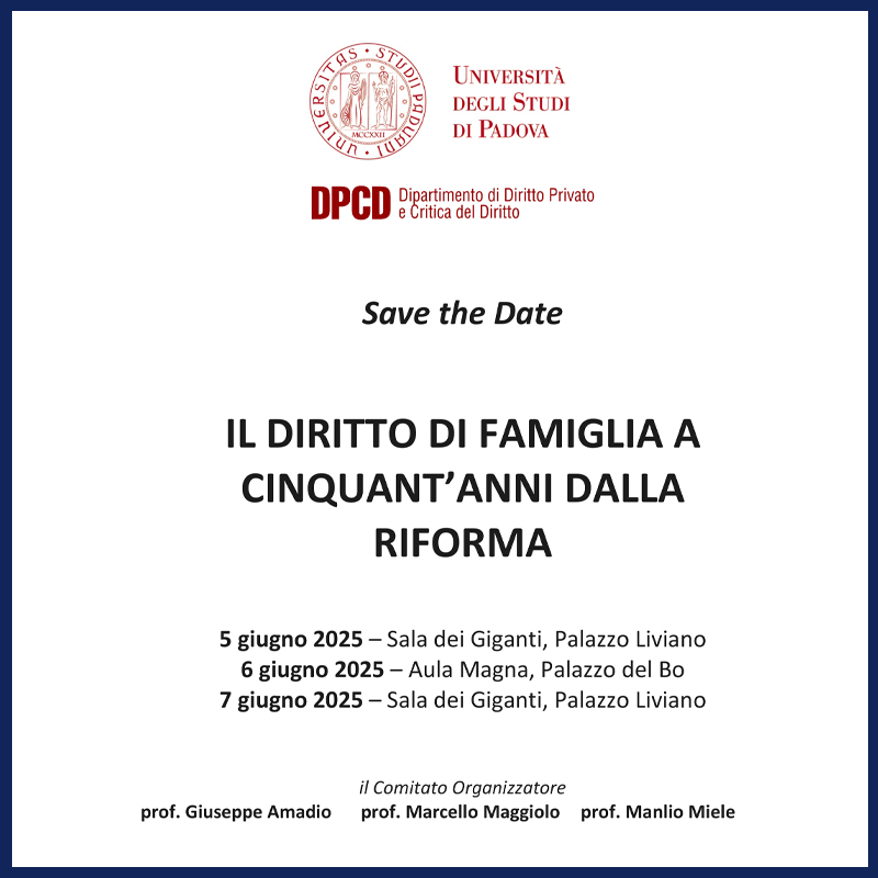 Il Diritto di famiglia a cinquant’anni dalla riforma