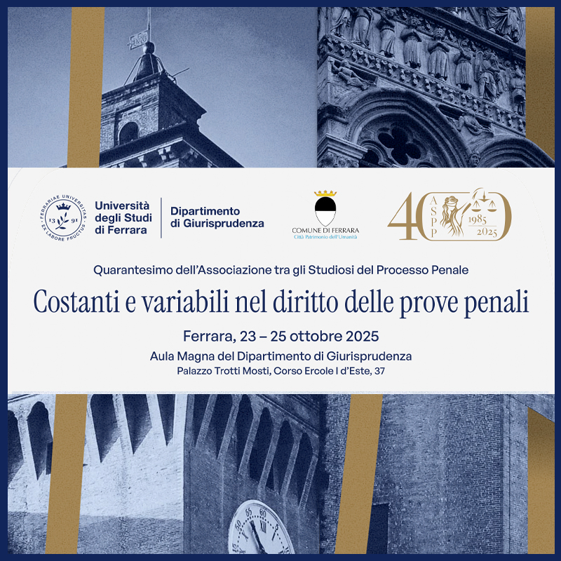 40° Convegno dell'Associazione tra gli Studiosi del Processo Penale