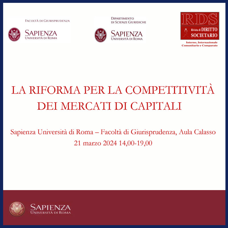 La riforma per la competitività dei mercati di capitali