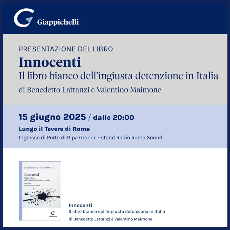 Presentazione del libro “Innocenti” di Benedetto Lattanzi e Valentino Maimone
