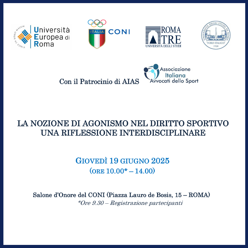 La nozione di agonismo nel diritto sportivo. Una riflessione interdisciplinare