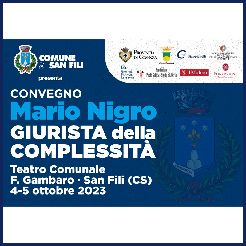 Mario Nigro giurista della complessità