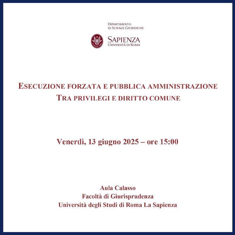 Esecuzione forzata e Pubblica Amministrazione tra privilegi e diritto comune