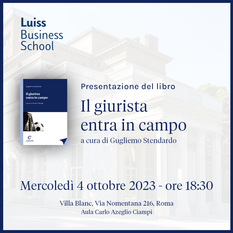 Il giurista entra in campo
