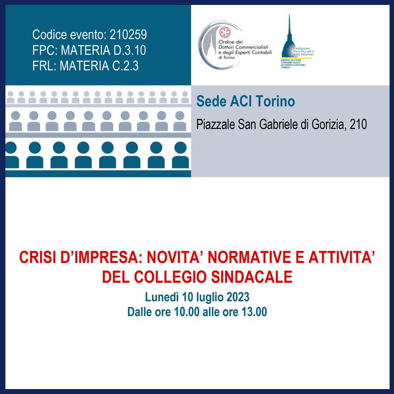 Crisi d’impresa: novità normative e attività del collegio sindacale